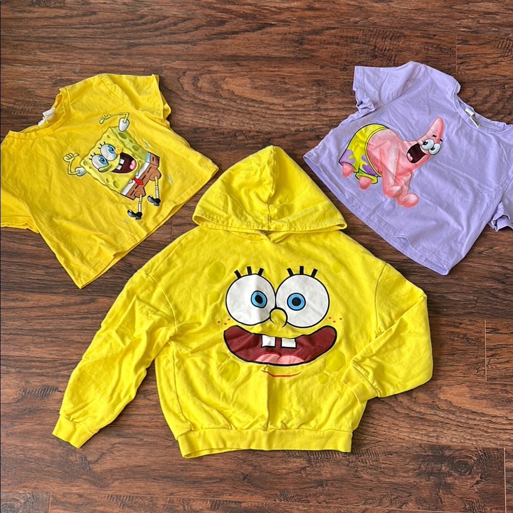 Yellow and Purple SpongeBob SquarePants Set